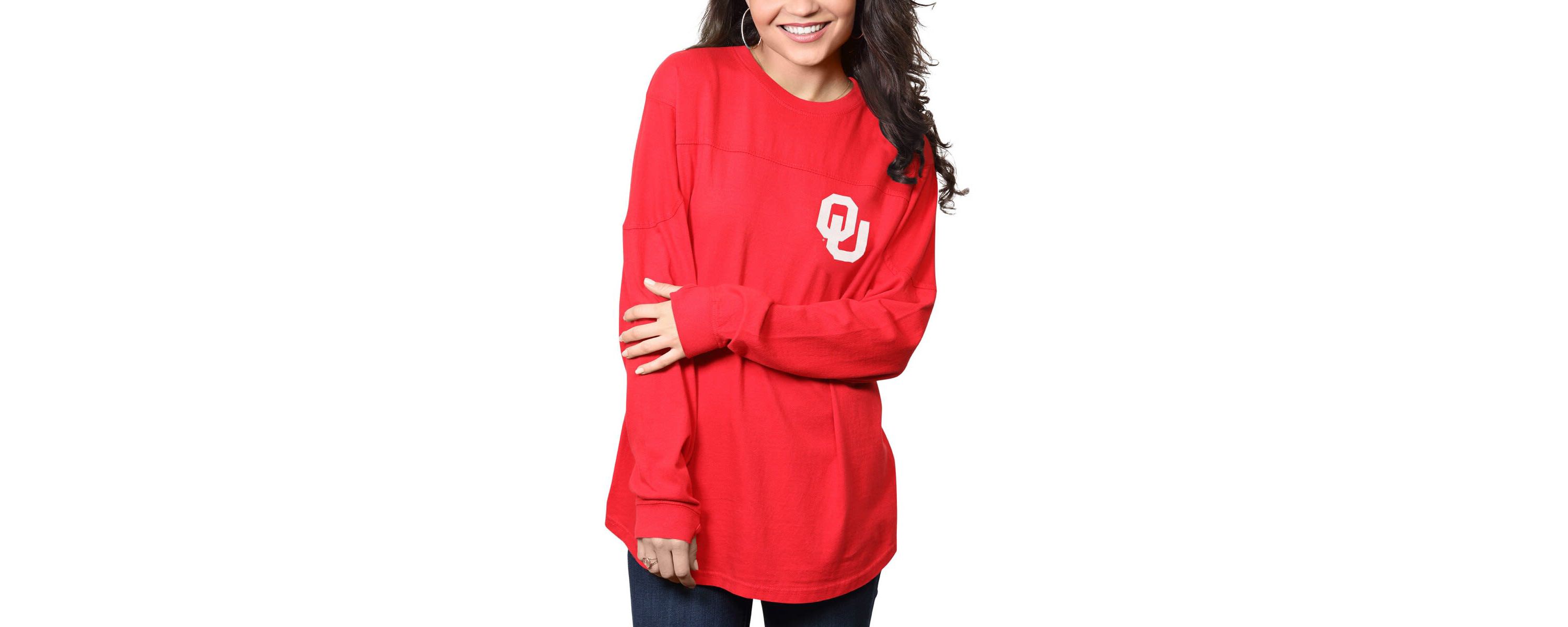 NCAA Oklahoma Sooners The Big Shirt Oversized Long Sleeve T-Shirt
