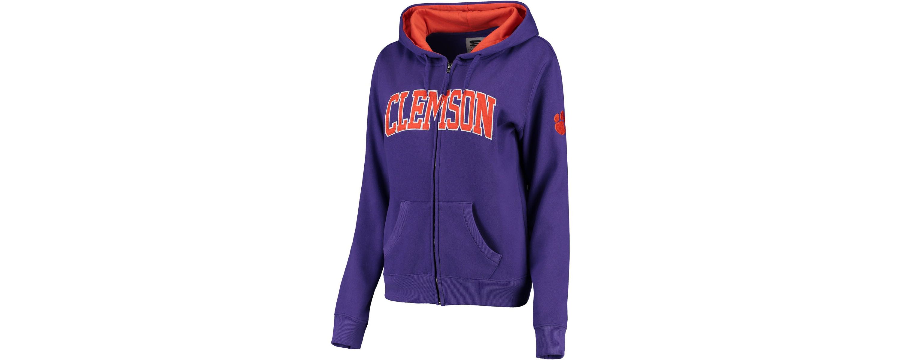 NCAA Clemson Tigers Arched Name Full-Zip Hoodie