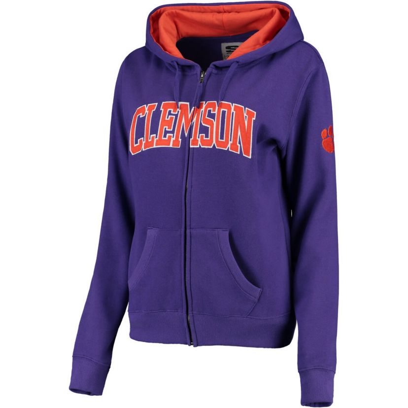 NCAA Clemson Tigers Arched Name Full-Zip Hoodie