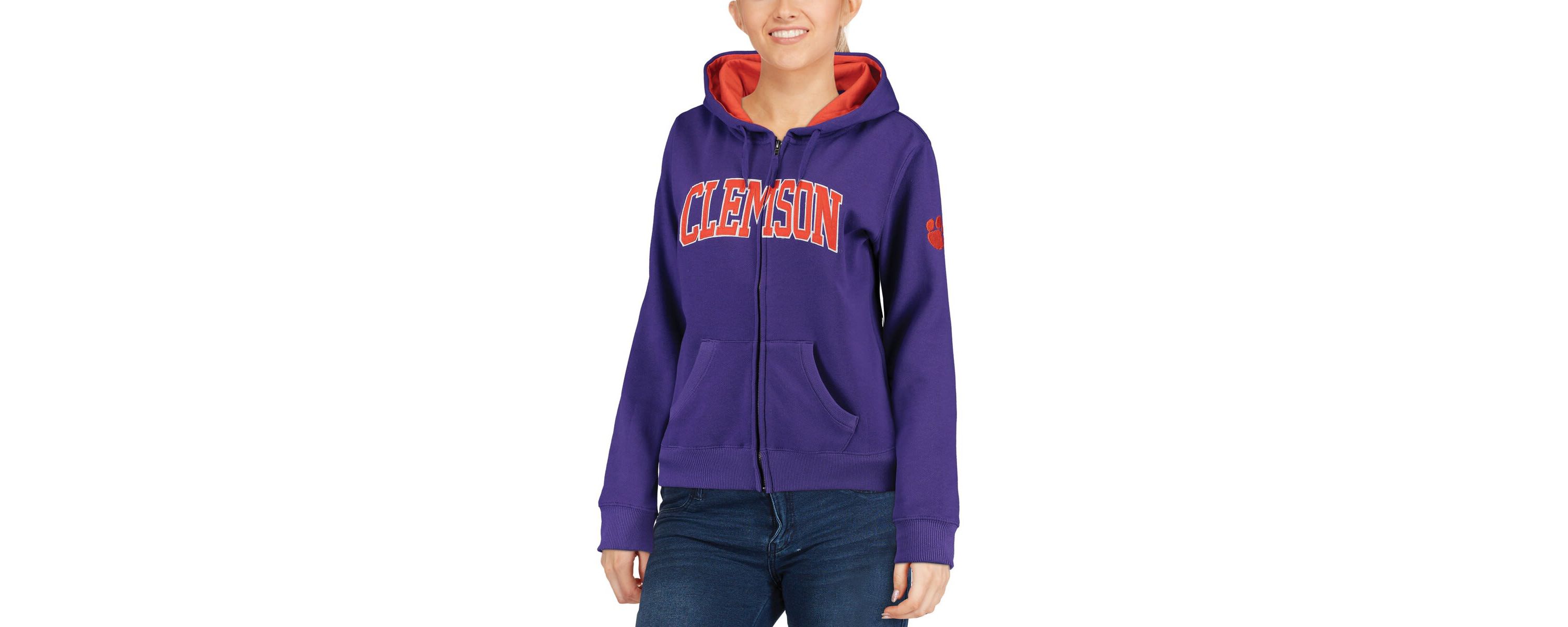 NCAA Clemson Tigers Arched Name Full-Zip Hoodie