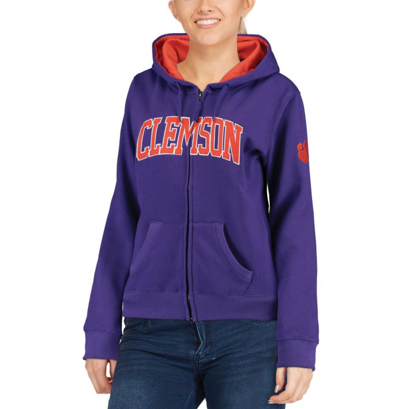 NCAA Clemson Tigers Arched Name Full-Zip Hoodie