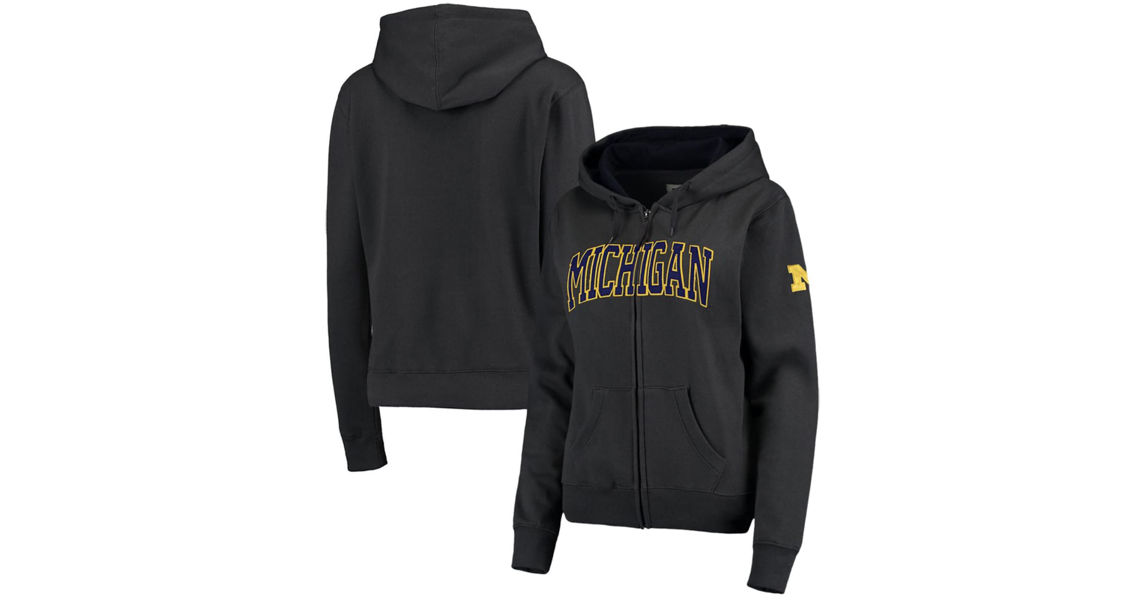 NCAA Michigan Wolverines Arched Name Full-Zip Hoodie