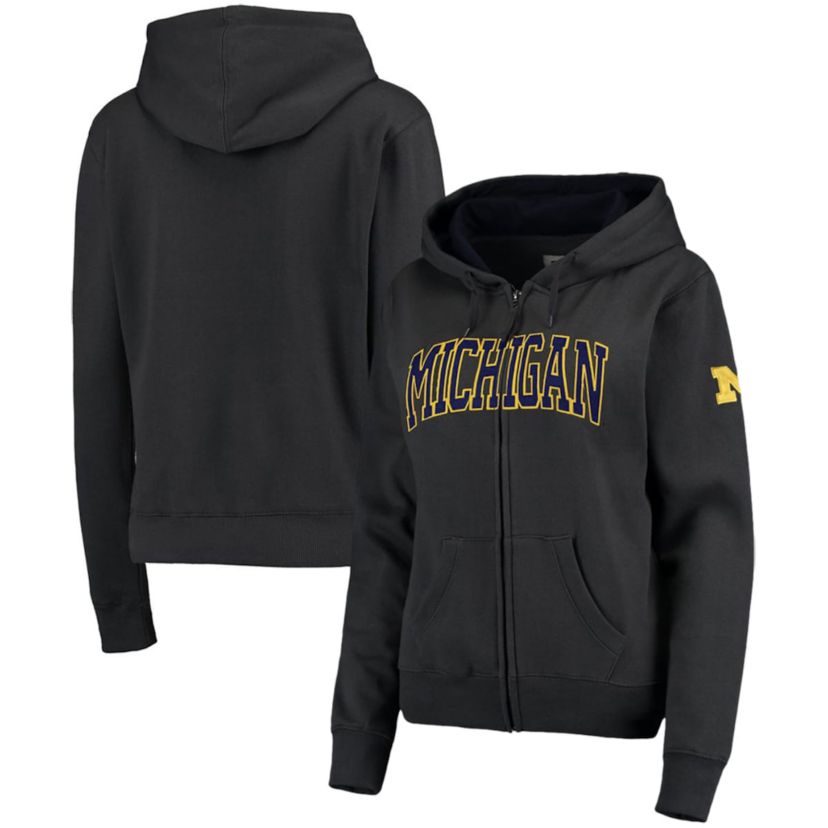 NCAA Michigan Wolverines Arched Name Full-Zip Hoodie