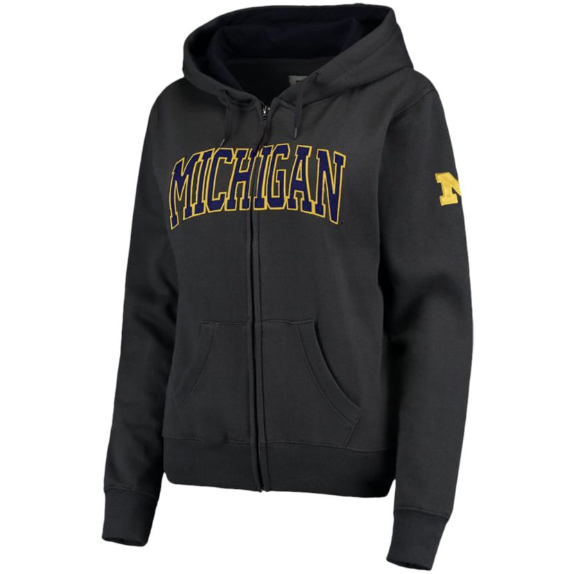 NCAA Michigan Wolverines Arched Name Full-Zip Hoodie