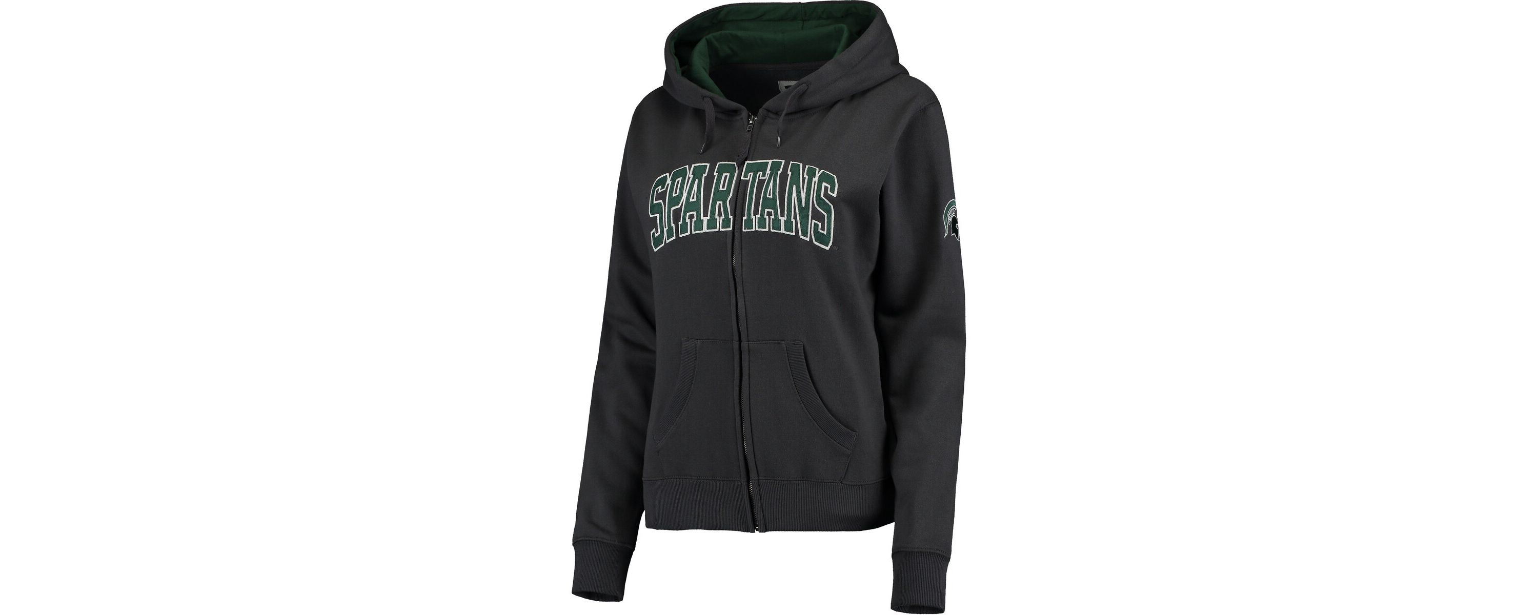 NCAA Michigan State Spartans Arched Name Full-Zip Hoodie