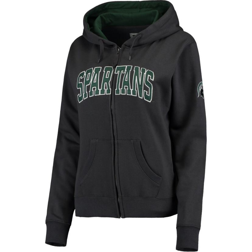 NCAA Michigan State Spartans Arched Name Full-Zip Hoodie