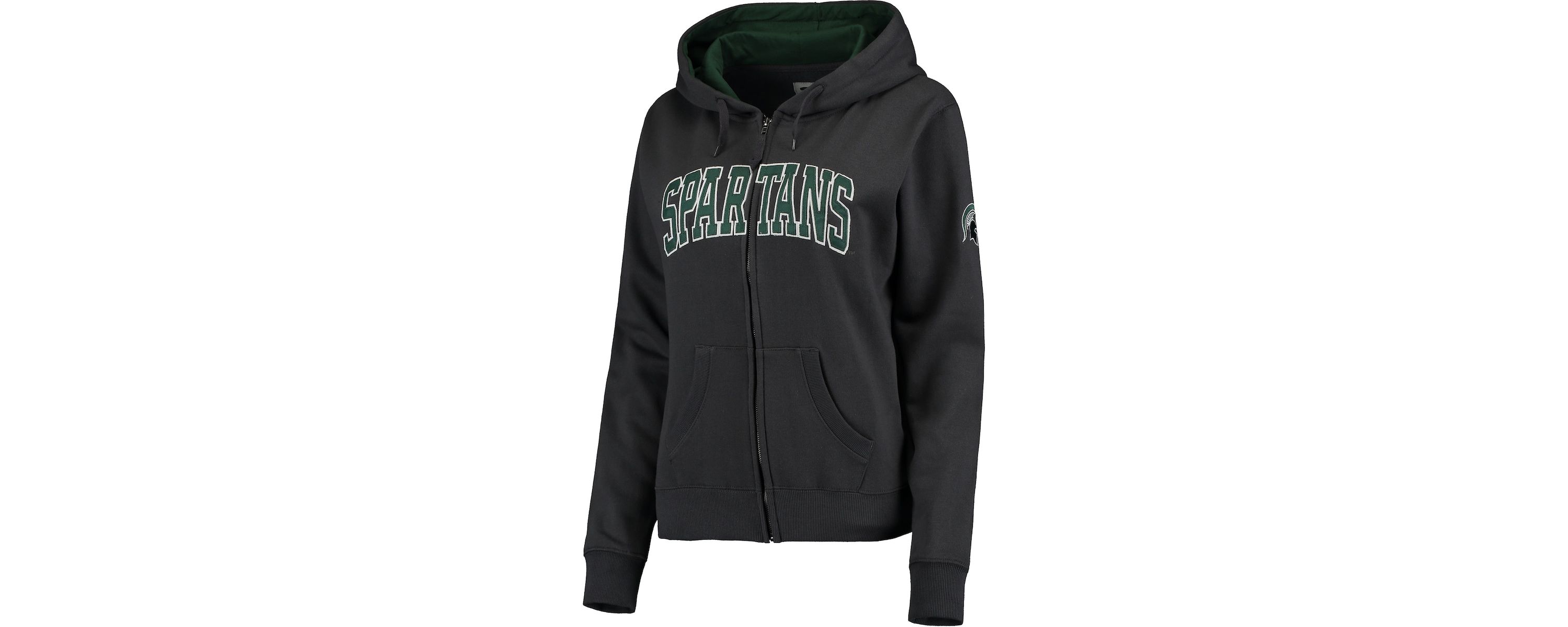 NCAA Michigan State Spartans Arched Name Full-Zip Hoodie