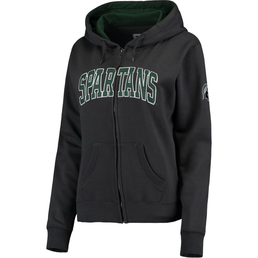 NCAA Michigan State Spartans Arched Name Full-Zip Hoodie
