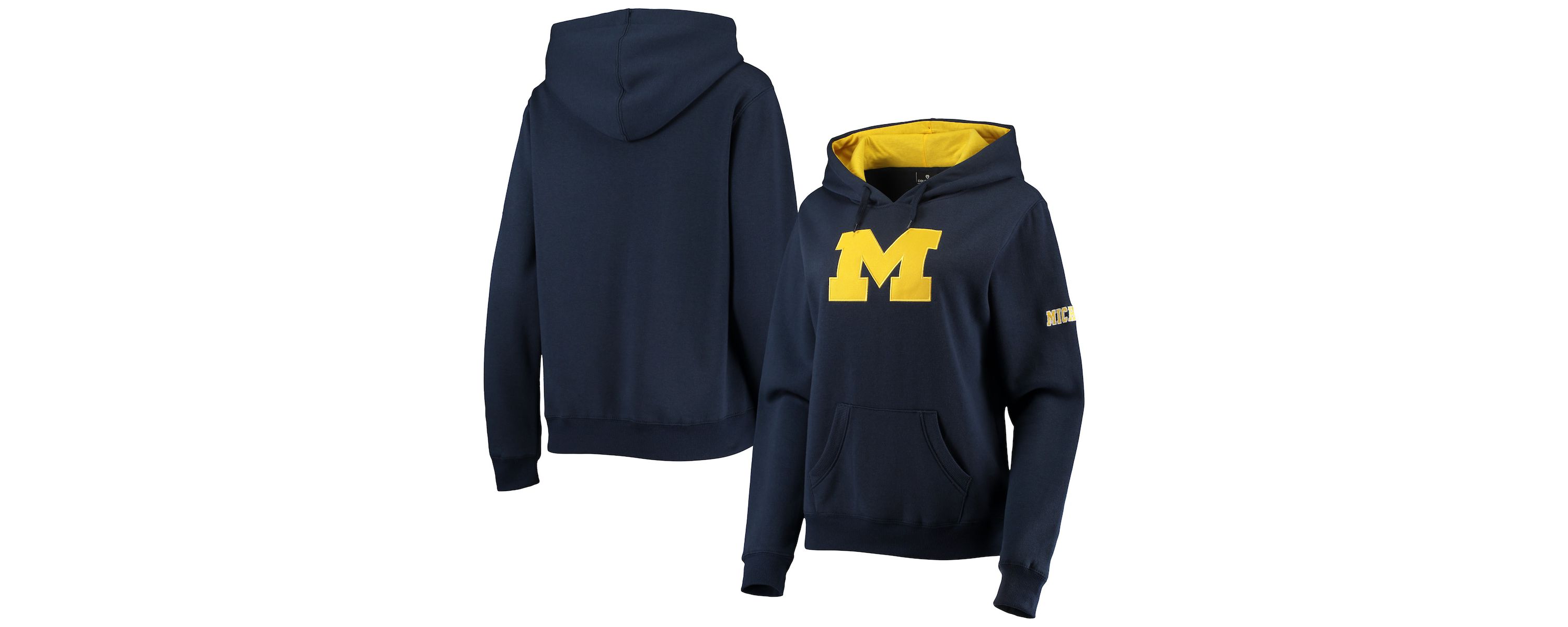 NCAA Michigan Wolverines Big Logo Team Pullover Hoodie