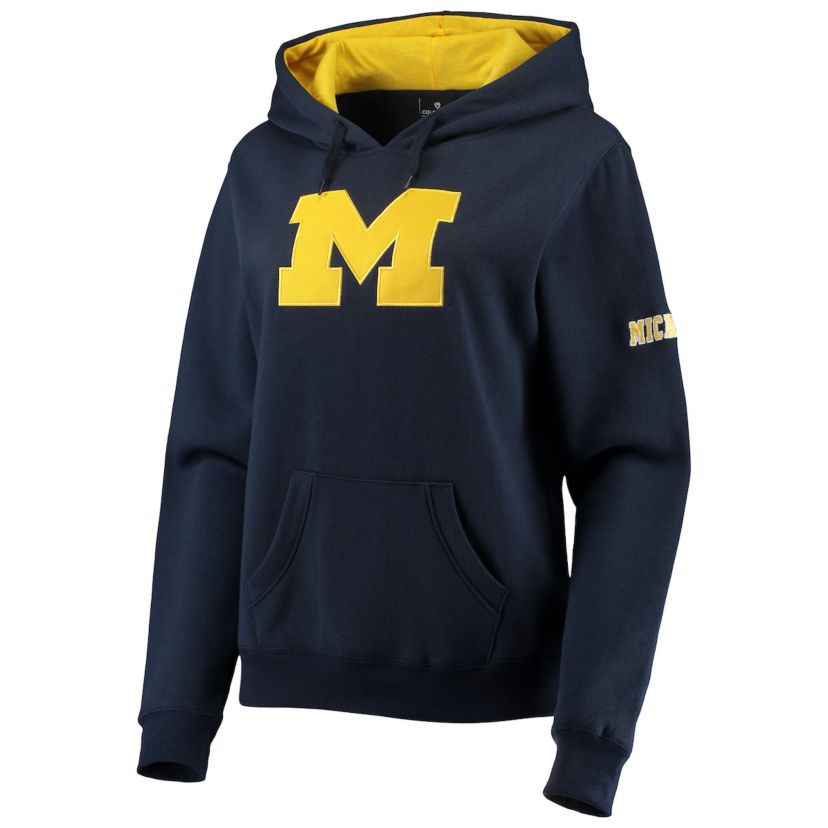 NCAA Michigan Wolverines Big Logo Team Pullover Hoodie