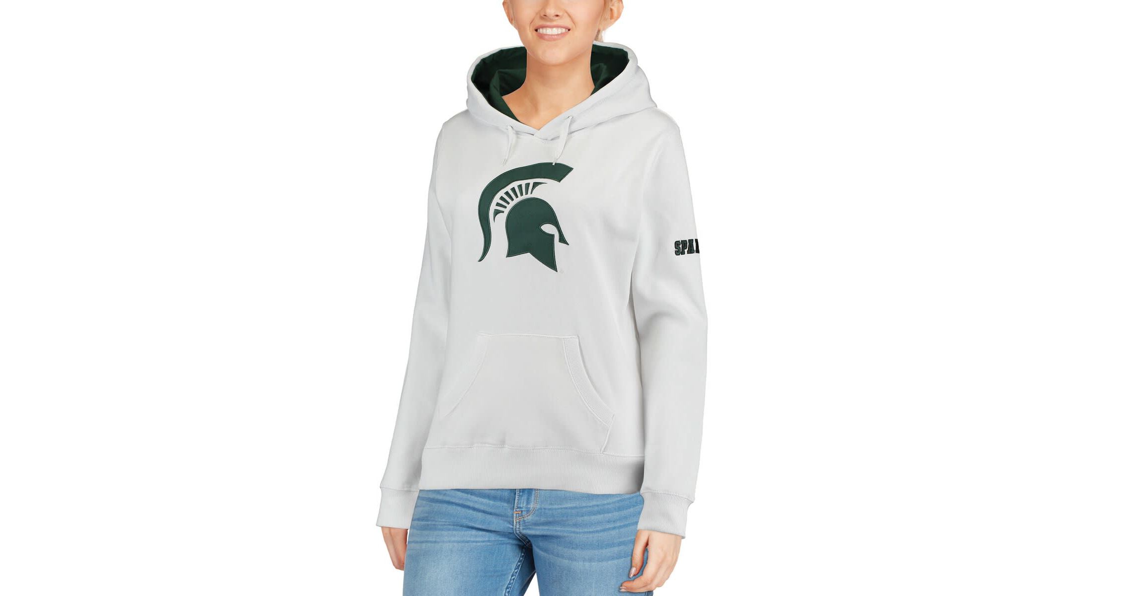NCAA Michigan State Spartans Big Logo Pullover Sweatshirt