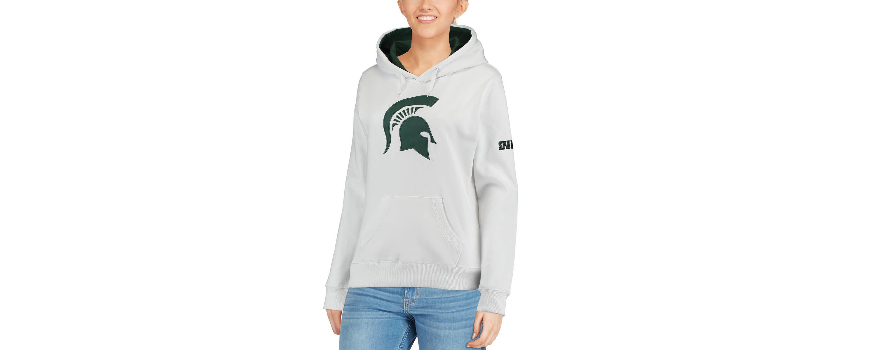 NCAA Michigan State Spartans Big Logo Pullover Sweatshirt