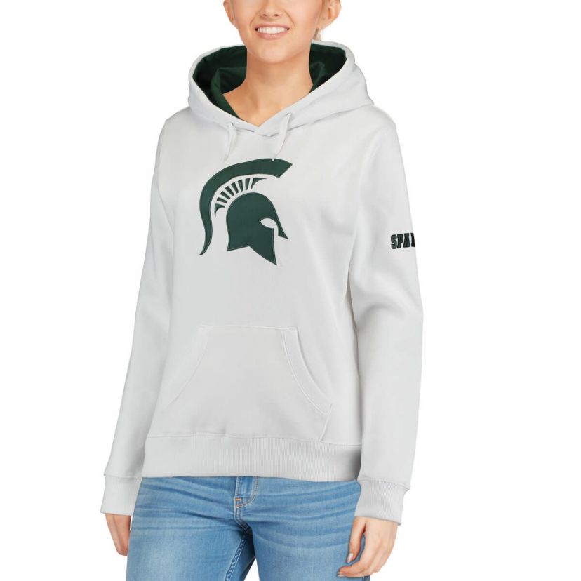NCAA Michigan State Spartans Big Logo Pullover Sweatshirt