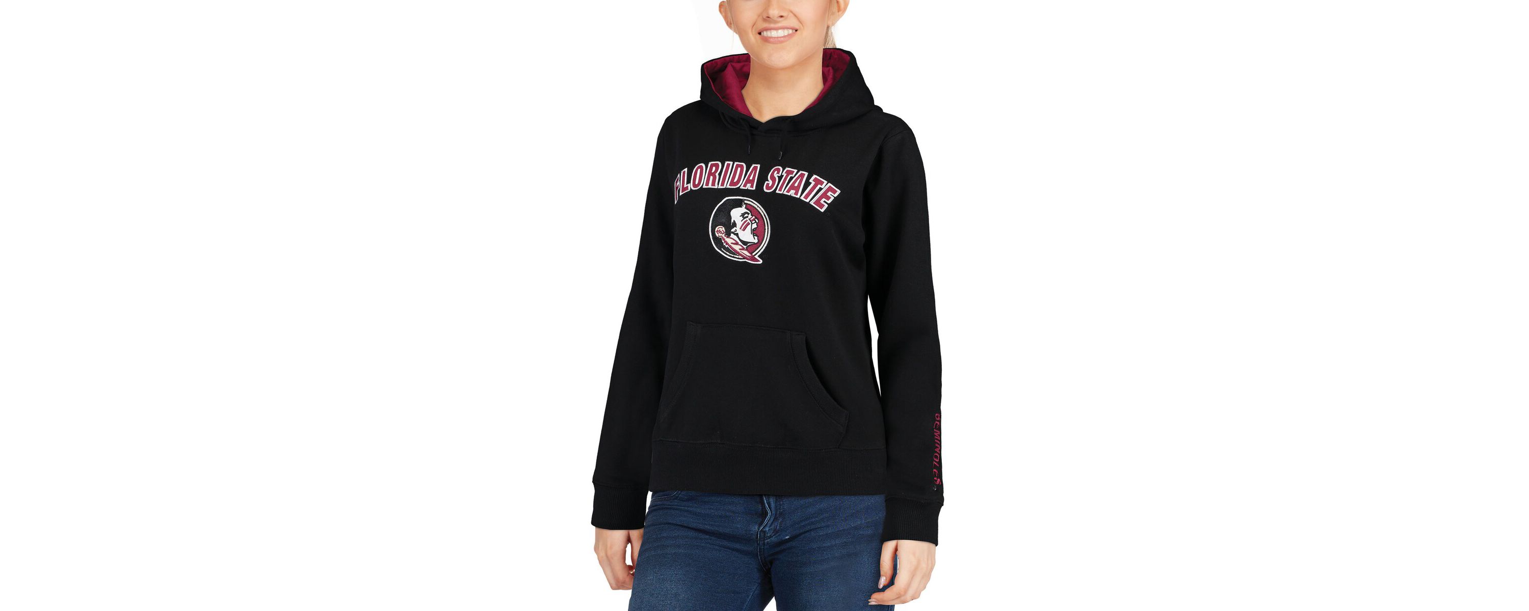 NCAA Florida State Seminoles Arch & Logo 1 Pullover Hoodie