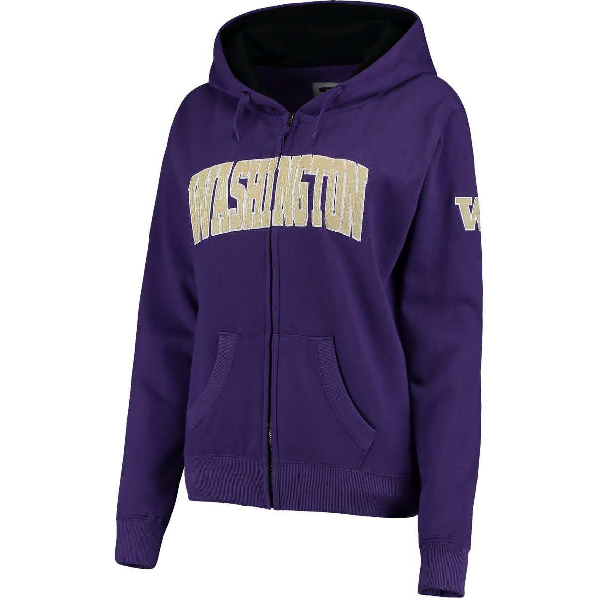 NCAA Washington Huskies Arched Name Full-Zip Sweatshirt