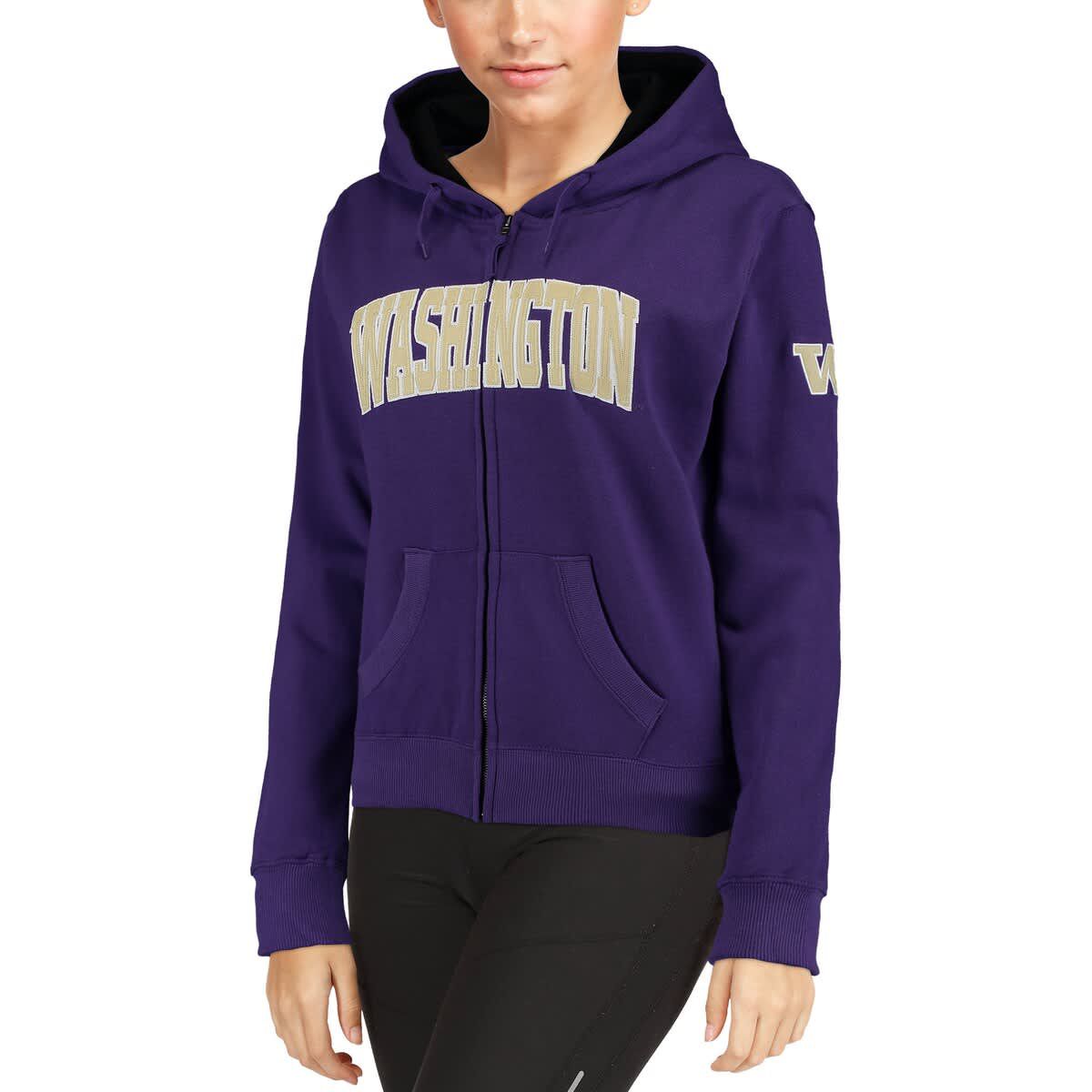 NCAA Washington Huskies Arched Name Full-Zip Sweatshirt