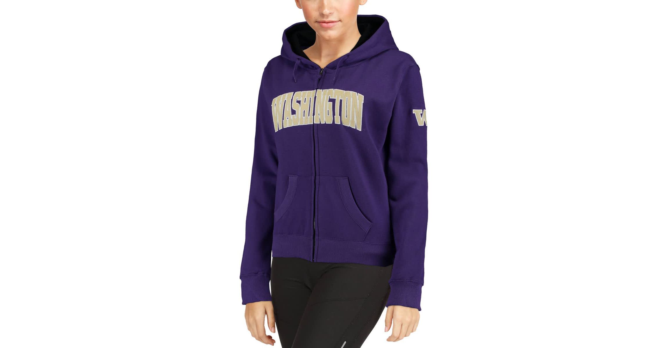 NCAA Washington Huskies Arched Name Full-Zip Sweatshirt