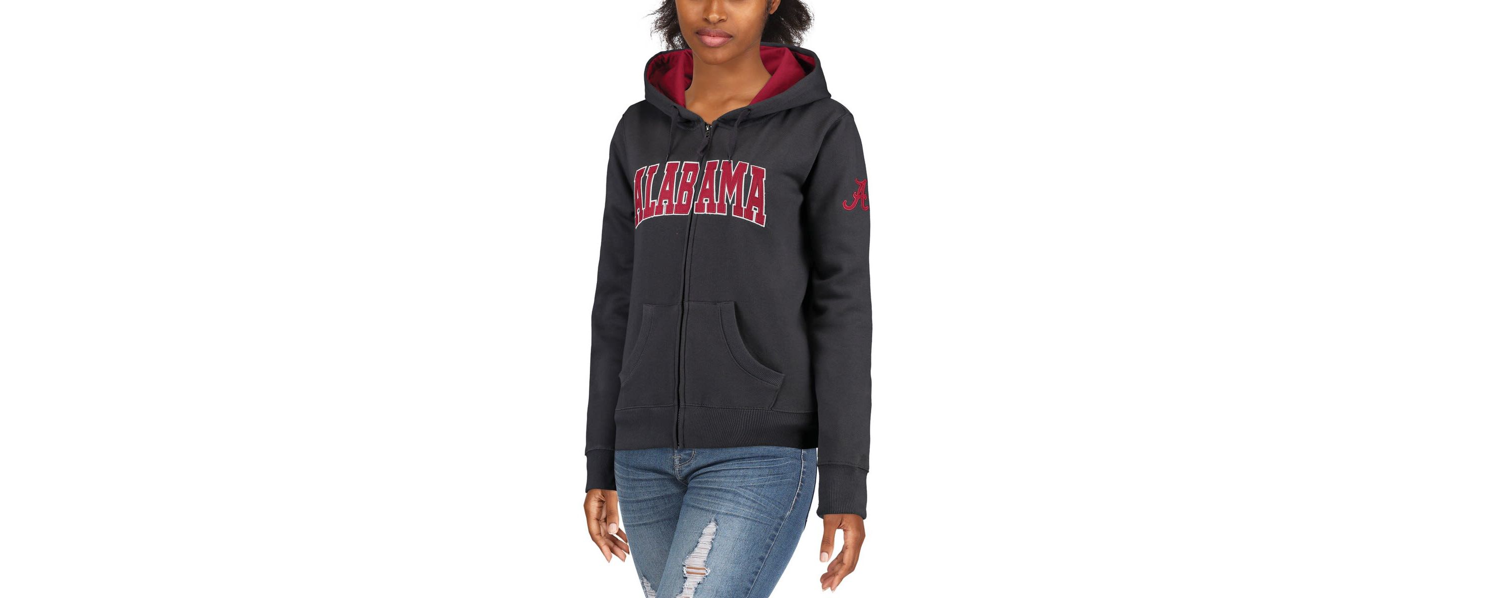 Alabama Crimson Tide NCAA Alabama Tide Arched Name Full-Zip Hoodie