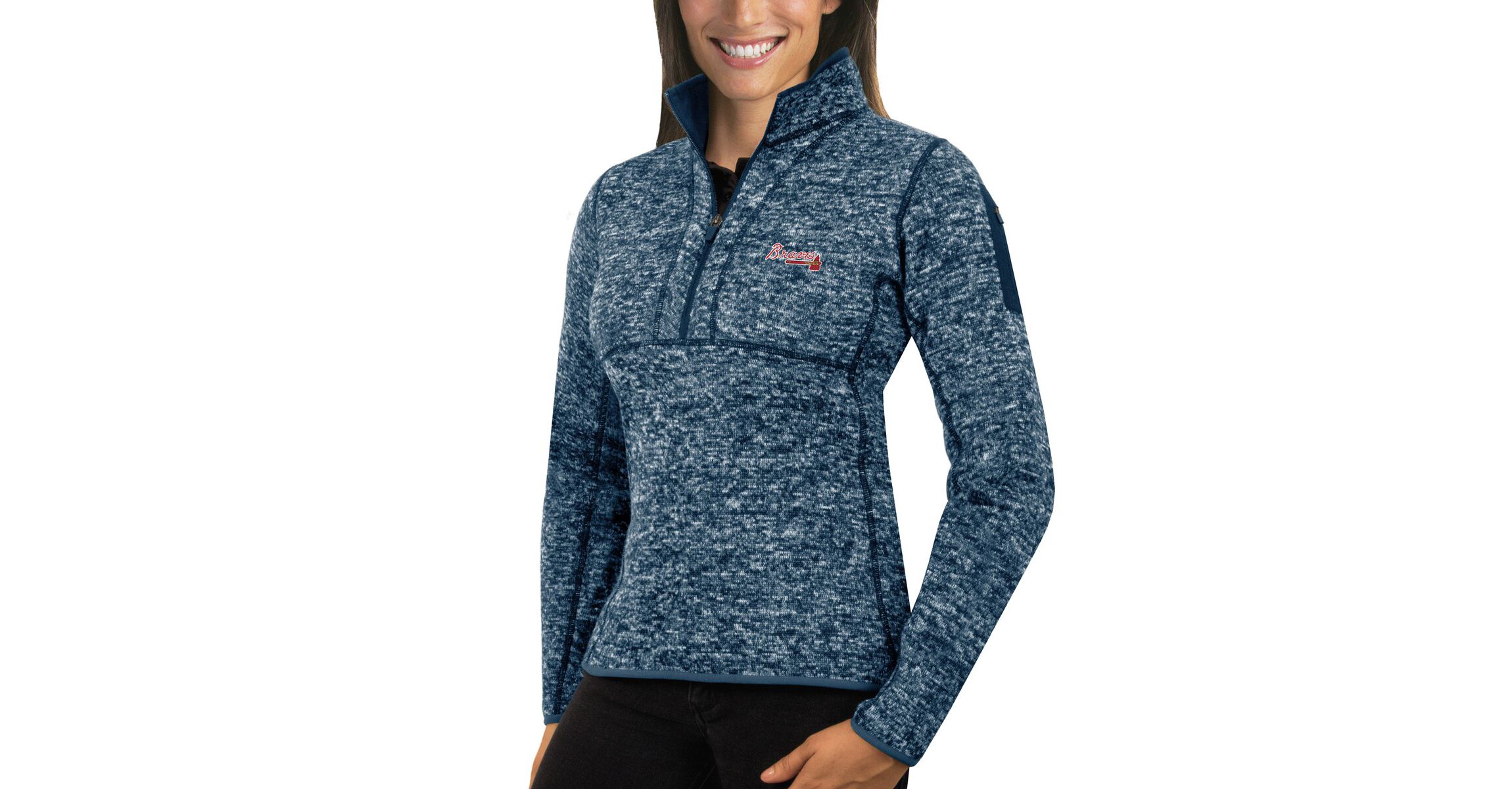 MLB ed Atlanta Braves Fortune Half-Zip Pullover Sweater