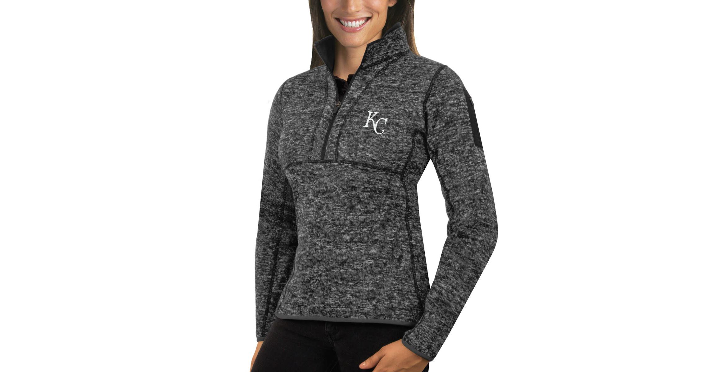 MLB ed Kansas City Royals Fortune Half-Zip Pullover Sweater