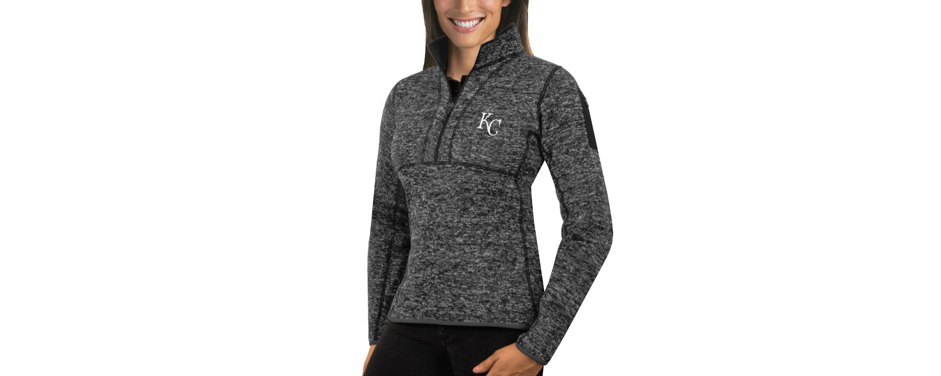 MLB ed Kansas City Royals Fortune Half-Zip Pullover Sweater