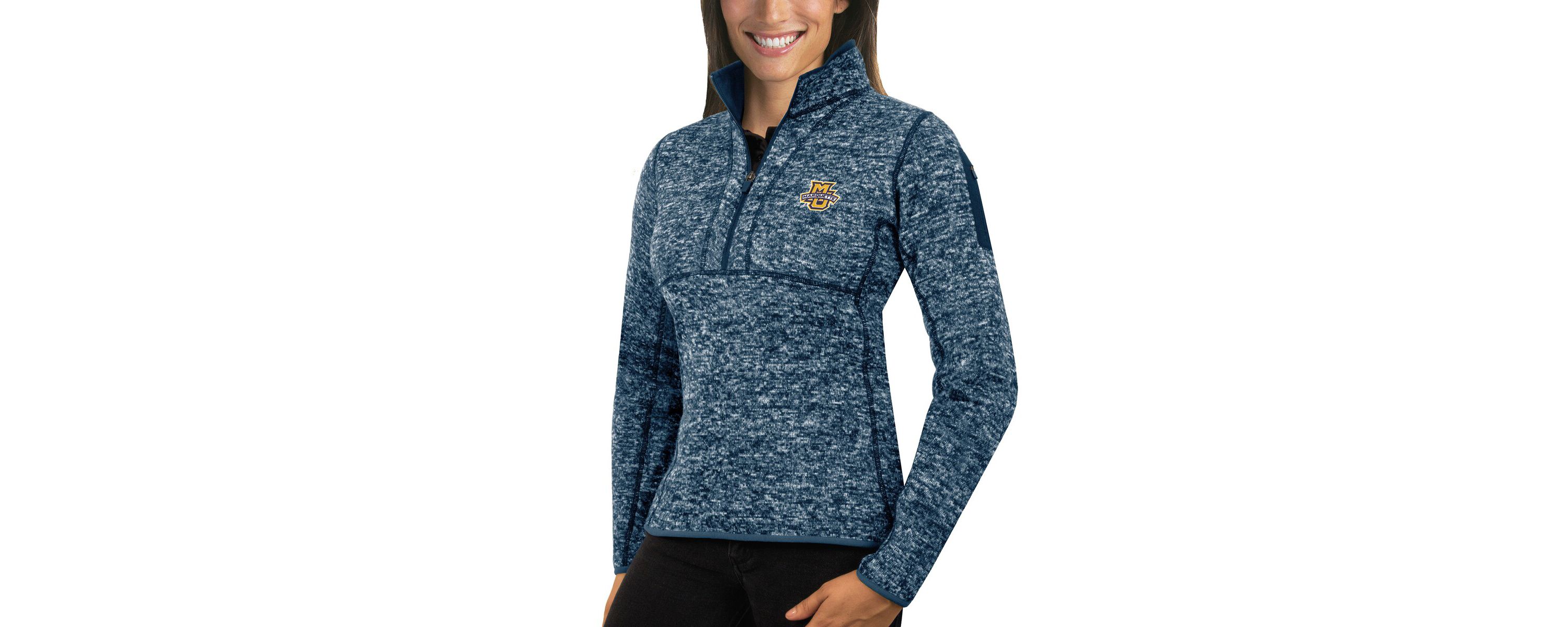NCAA Marquette Golden Eagles Fortune 1/2-Zip Pullover Sweater