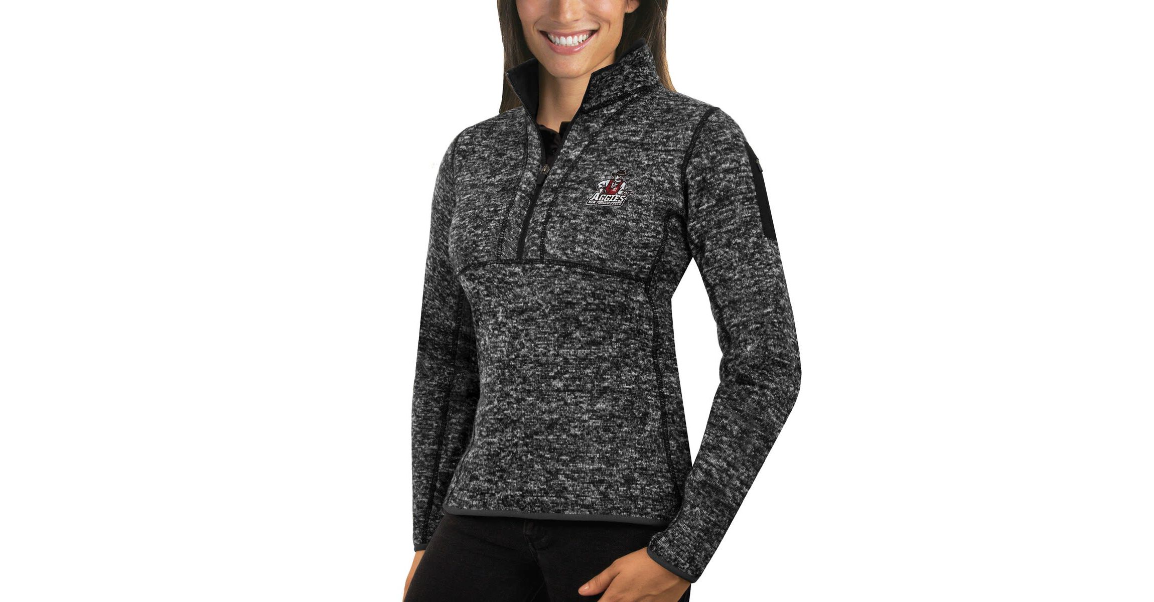 NCAA New Mexico State Aggies Fortune 1/2-Zip Pullover Sweater