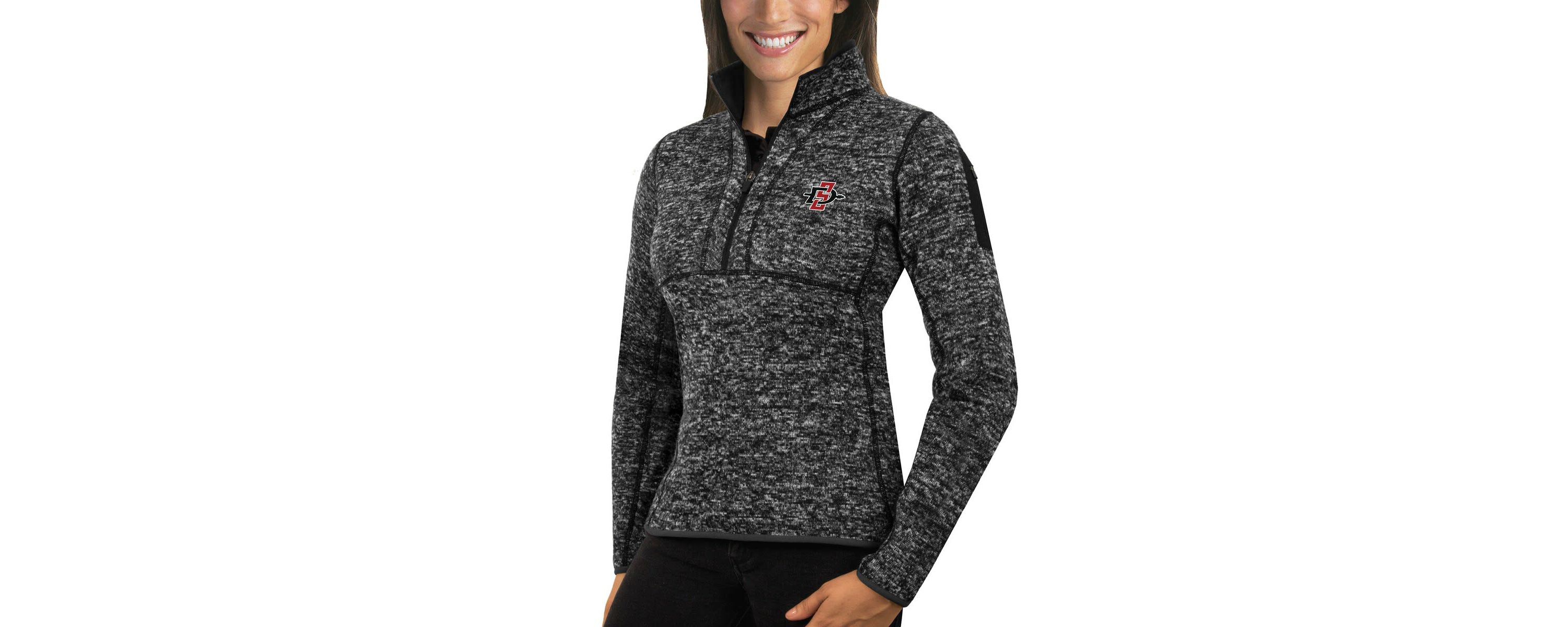 NCAA San Diego State Aztecs Fortune 1/2-Zip Pullover Sweater