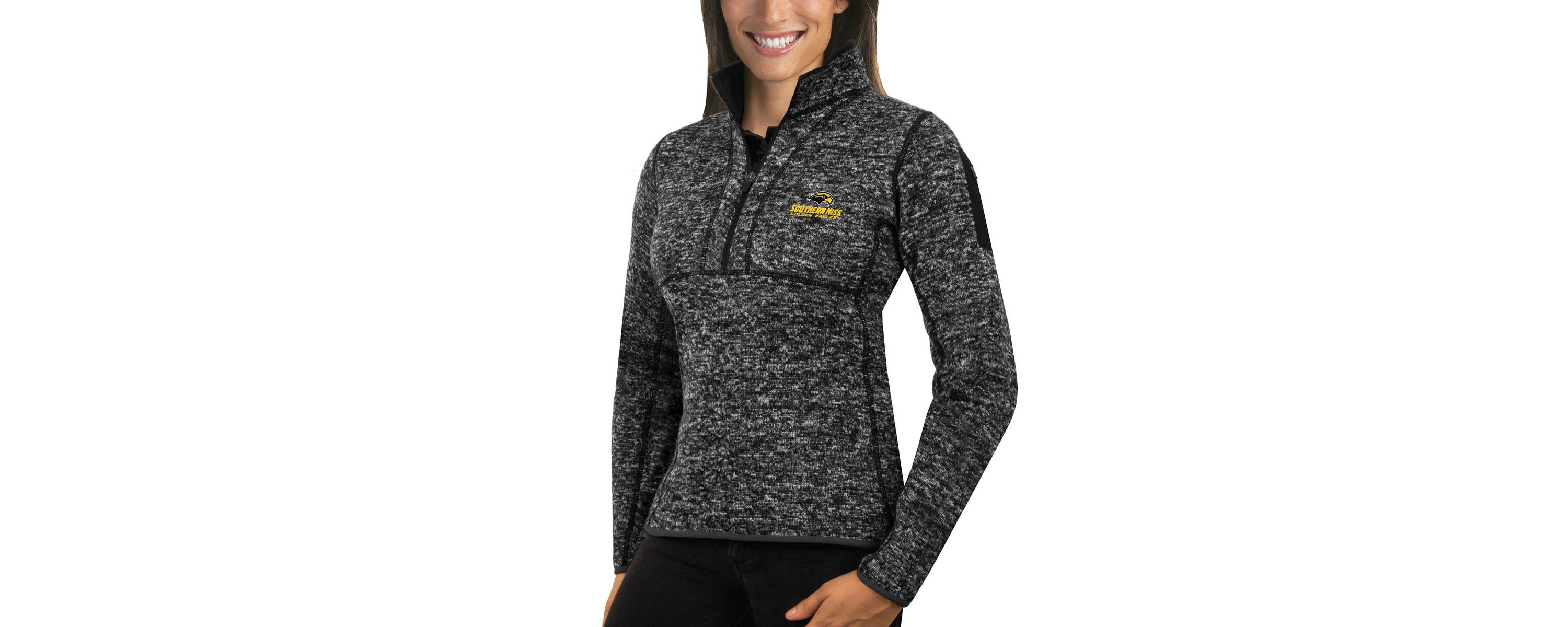 NCAA Southern Miss Golden Eagles Fortune 1/2-Zip Pullover Sweater