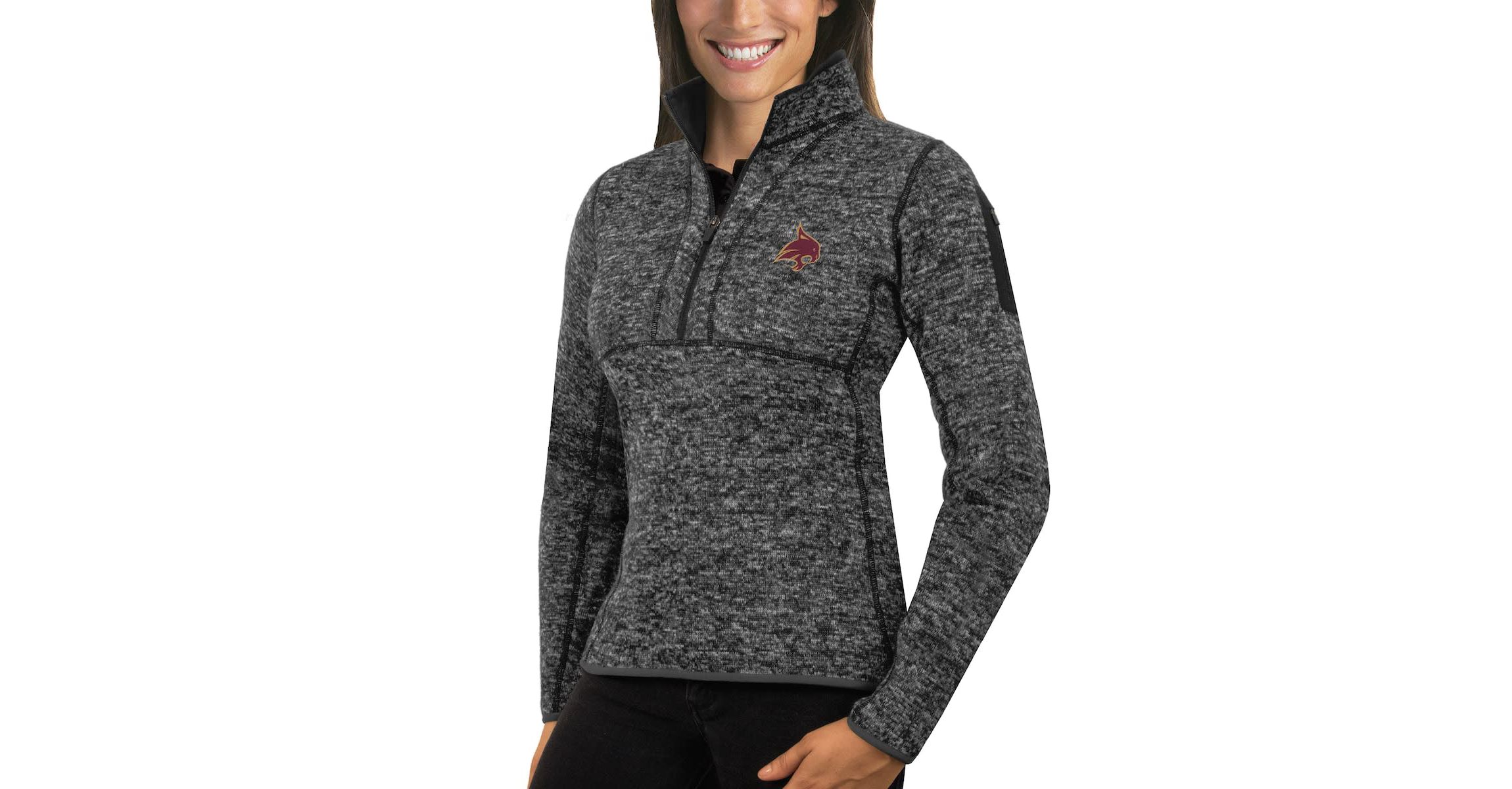 NCAA Texas State Bobcats Fortune 1/2-Zip Pullover Sweater