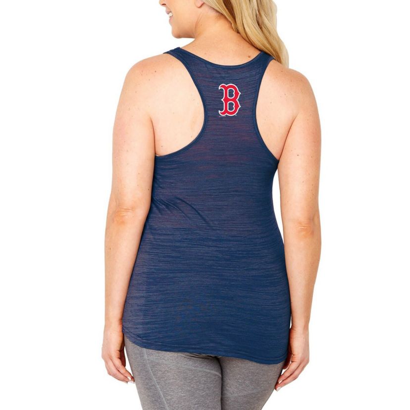 Boston Red Sox MLB Boston Sox Plus Size Swing for the Fences Racerback Tank Top