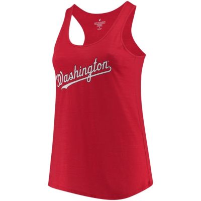 Soft as a Grape MLB Washington Nationals Plus Size Swing for the Fences Racerback Tank Top