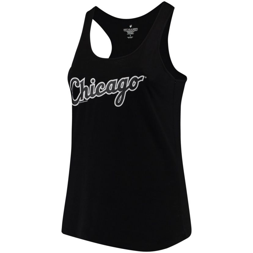 Chicago White Sox MLB Chicago Sox Plus Size Swing for the Fences Racerback Tank Top