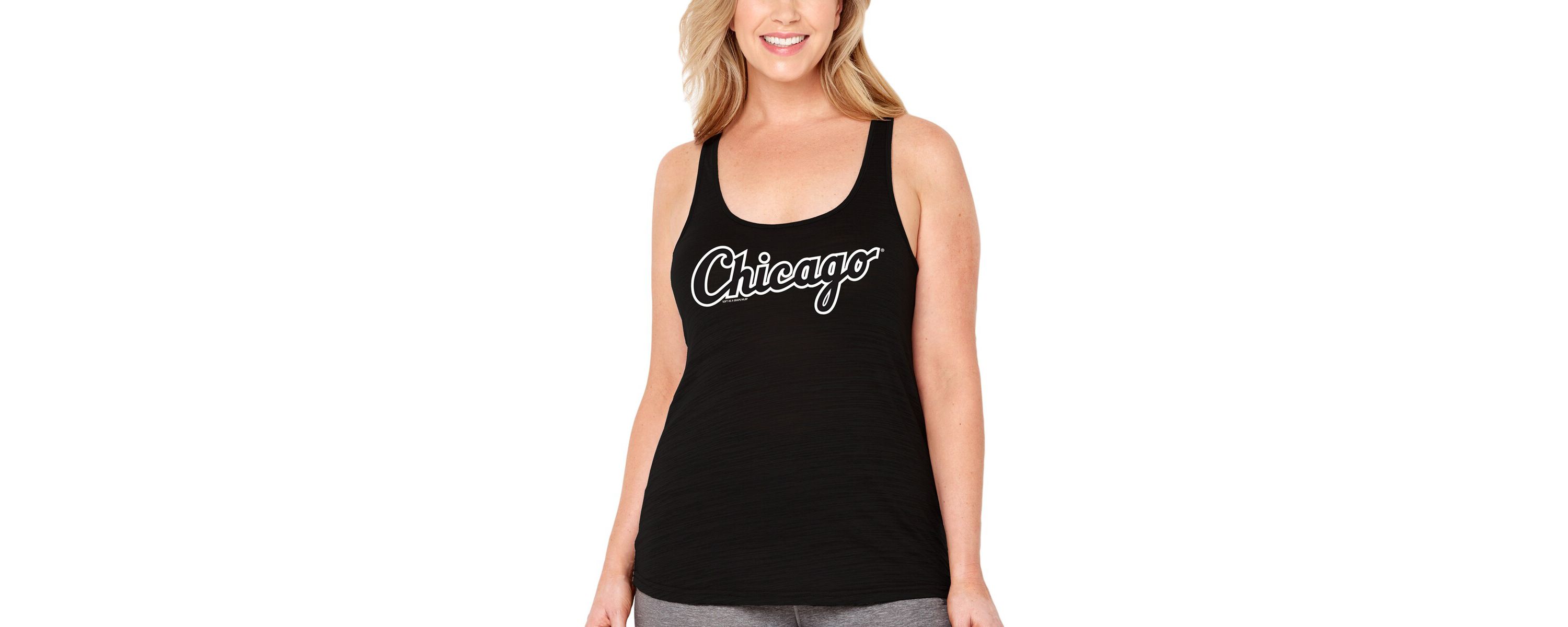 Chicago White Sox MLB Chicago Sox Plus Size Swing for the Fences Racerback Tank Top