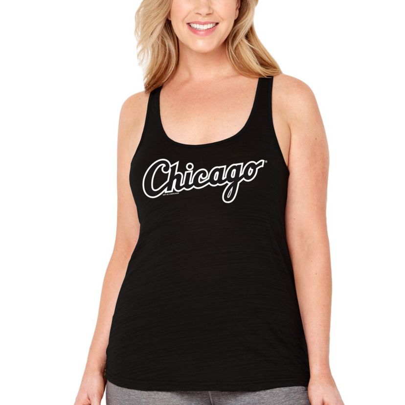 Chicago White Sox MLB Chicago Sox Plus Size Swing for the Fences Racerback Tank Top