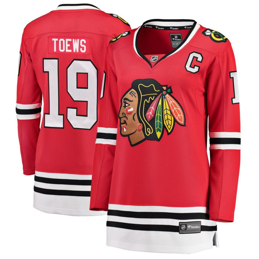 NHL Fanatics Jonathan Toews Chicago Blackhawks Home Breakaway Jersey