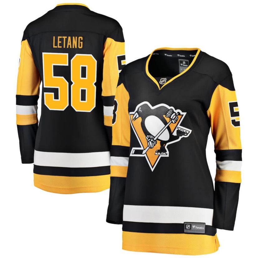 NHL Fanatics Kris Letang Pittsburgh Penguins Home Breakaway Jersey
