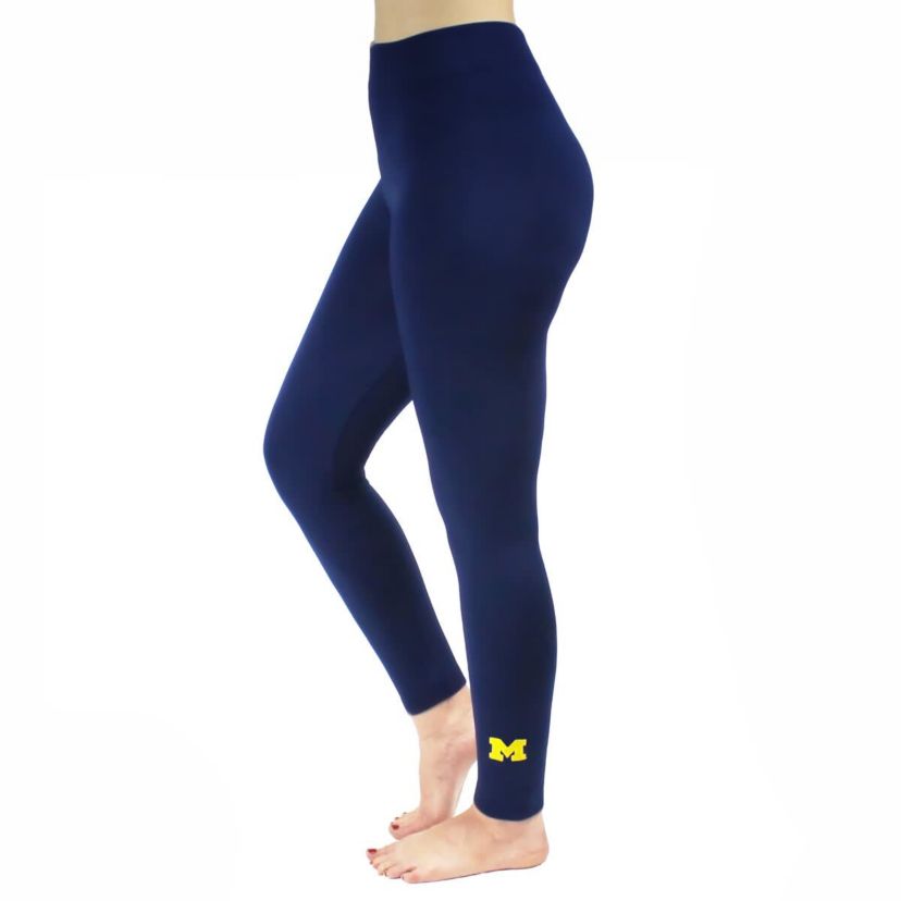 NCAA Michigan Wolverines Fleece Leggings