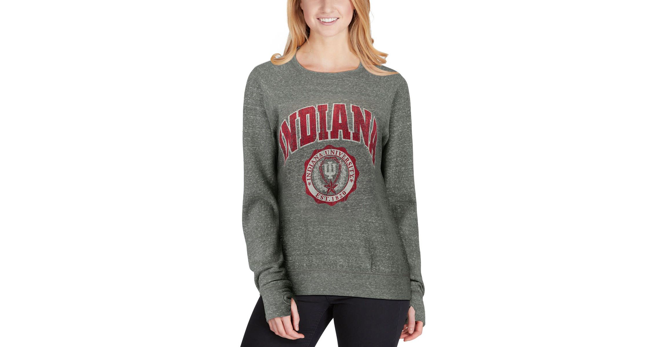NCAA ed Indiana Hoosiers Edith Vintage Knobi Pullover Sweatshirt
