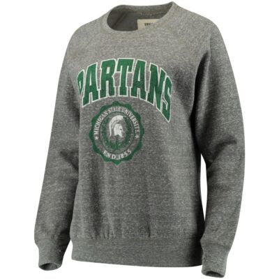 NCAA ed Michigan State Spartans Edith Vintage Knobi Pullover Sweatshirt
