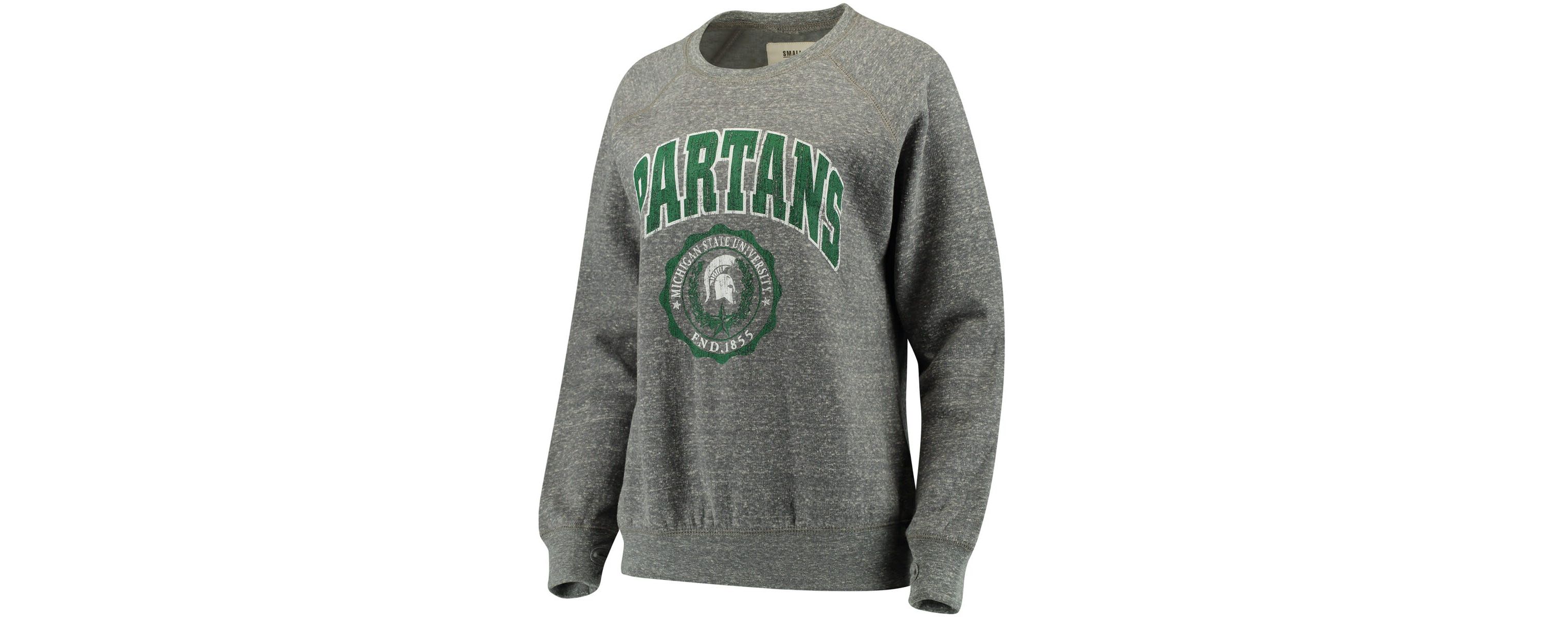 NCAA ed Michigan State Spartans Edith Vintage Knobi Pullover Sweatshirt