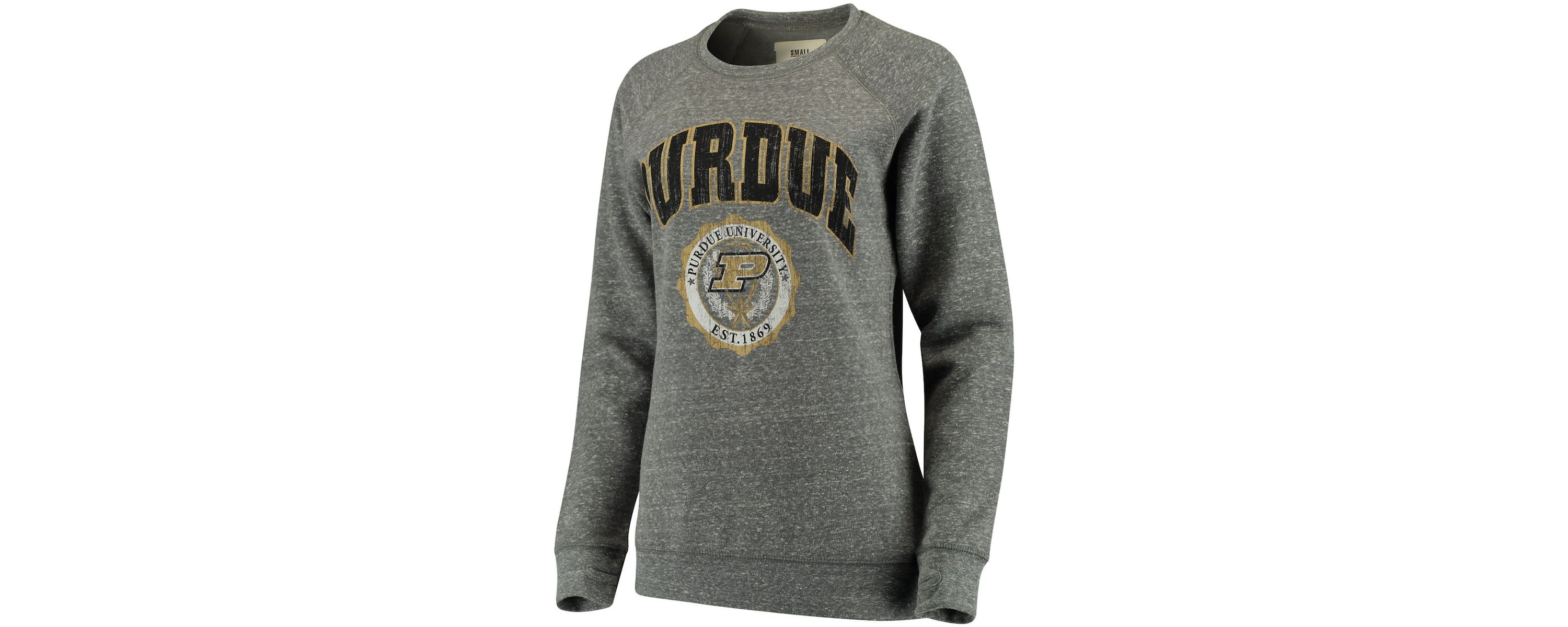 NCAA ed Purdue Boilermakers Edith Vintage Knobi Pullover Sweatshirt