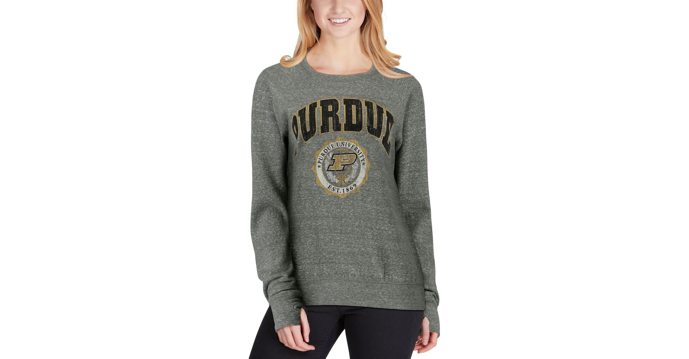 NCAA ed Purdue Boilermakers Edith Vintage Knobi Pullover Sweatshirt