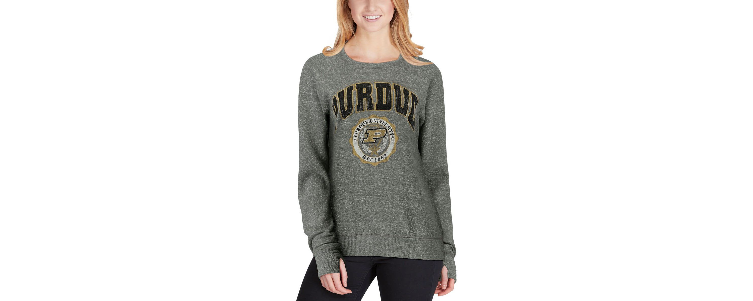 NCAA ed Purdue Boilermakers Edith Vintage Knobi Pullover Sweatshirt