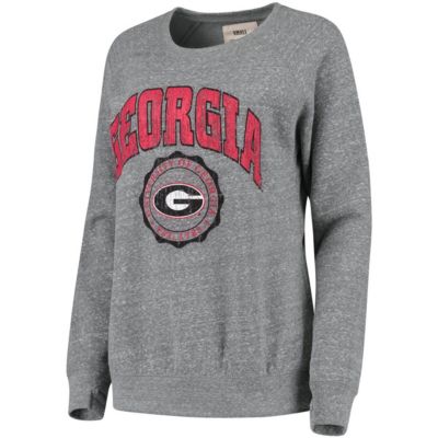 NCAA ed Georgia Bulldogs Edith Vintage Knobi Pullover Sweatshirt