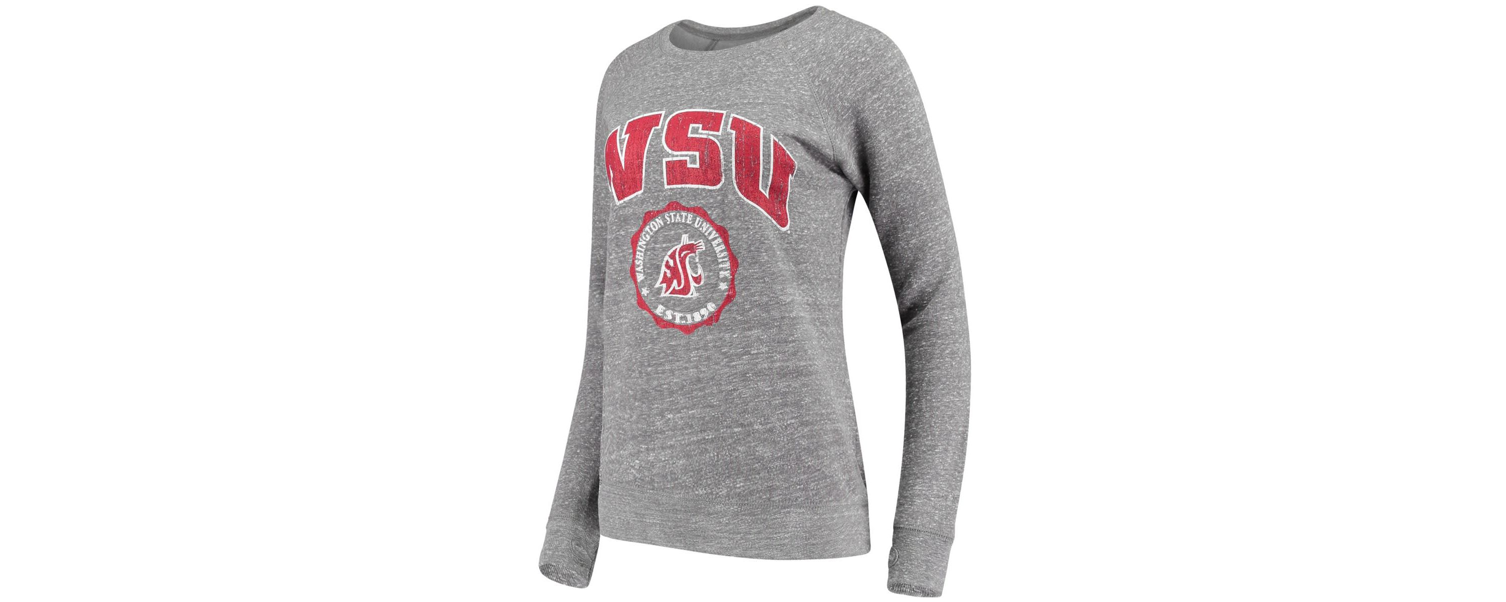 NCAA ed Washington State Cougars Edith Vintage Knobi Pullover Sweatshirt