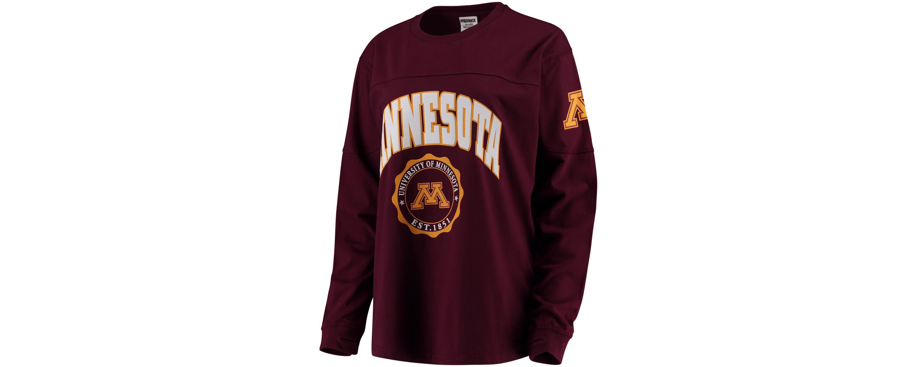 NCAA Minnesota Golden Gophers Edith Long Sleeve Oversized Top