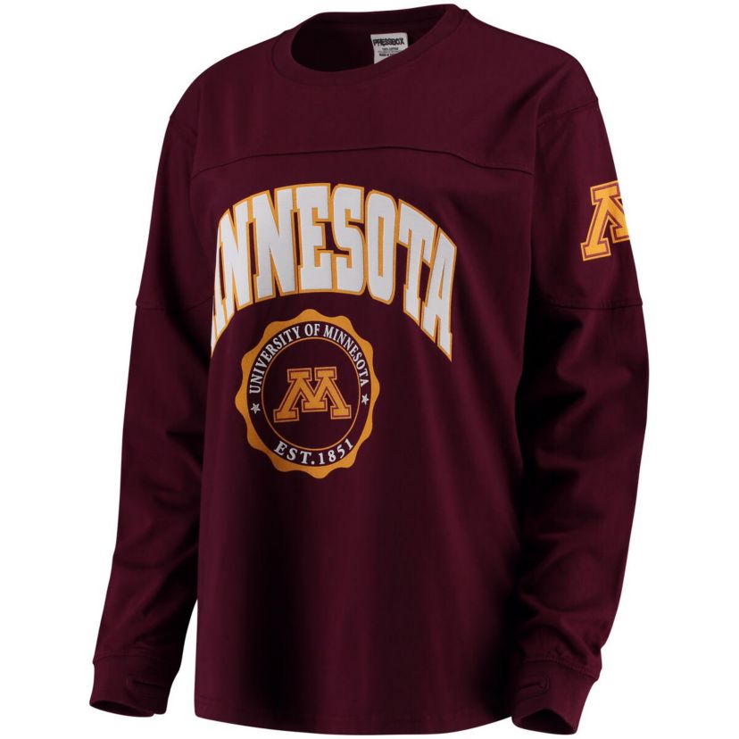 NCAA Minnesota Golden Gophers Edith Long Sleeve Oversized Top