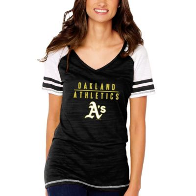 MLB Oakland Athletics Color Block V-Neck T-Shirt