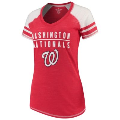 MLB Washington Nationals Color Block V-Neck T-Shirt